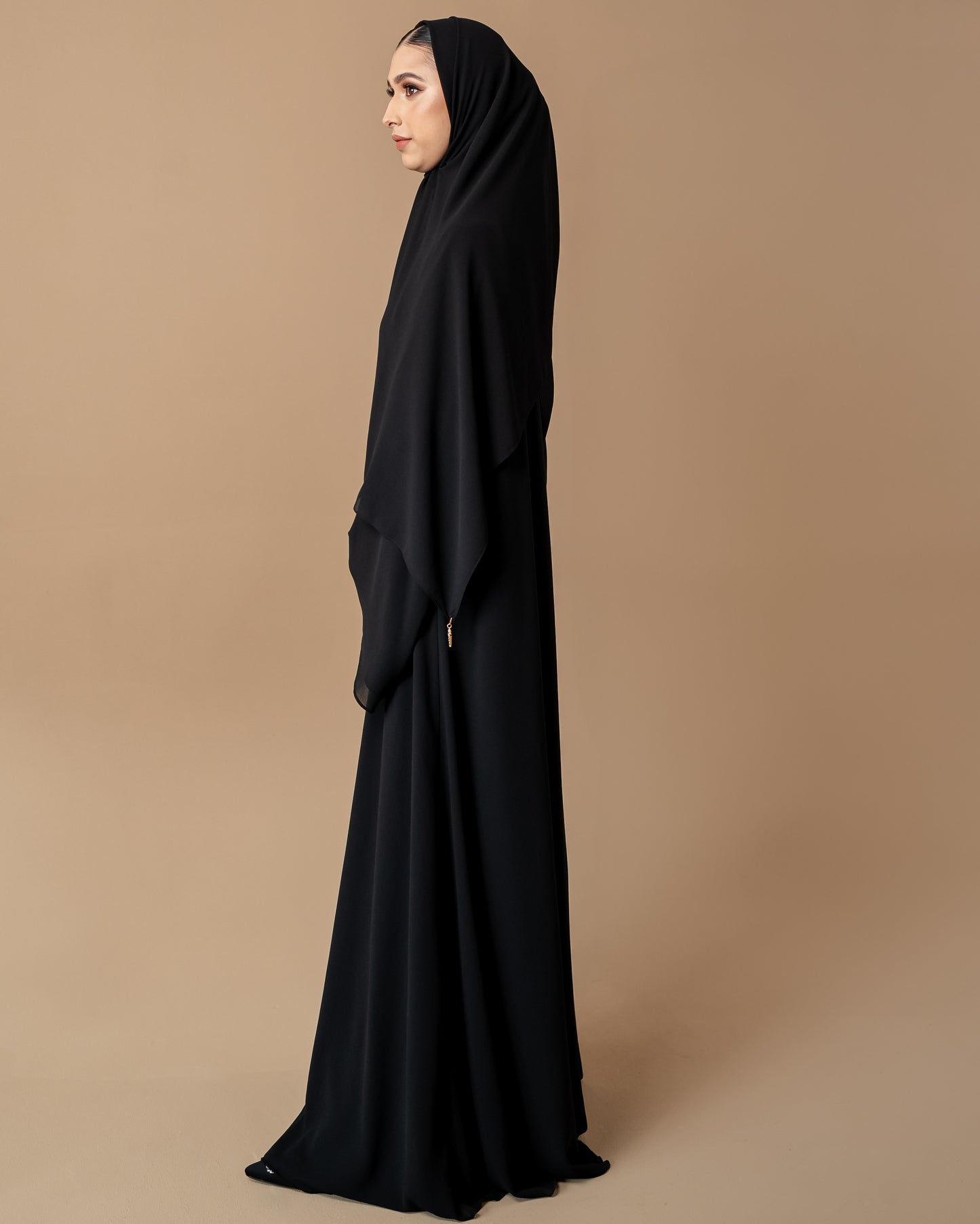 Classic Abaya set - Black Truffle