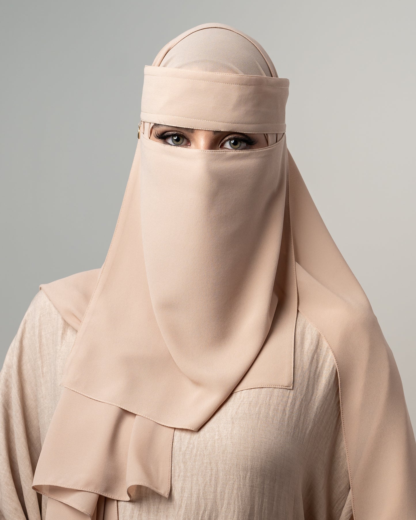 Long Chiffon Niqab - Chai latte