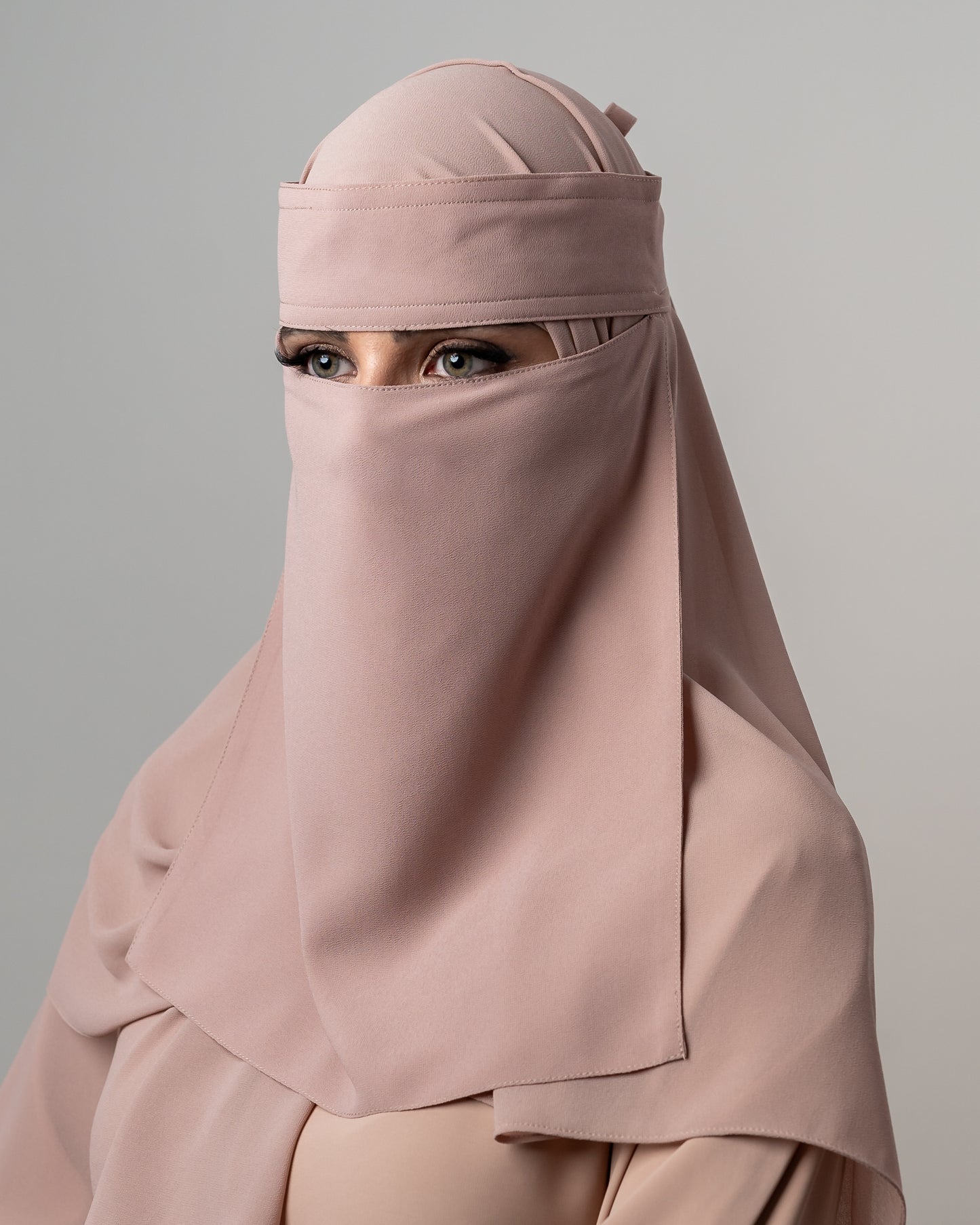 Long Chiffon Niqab - Biscotti