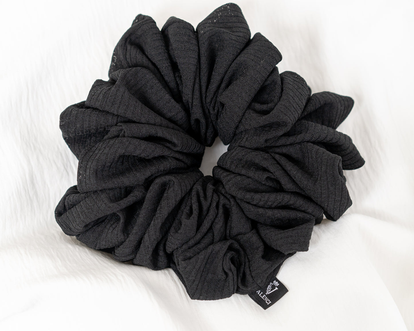 Black textured chiffon shaper