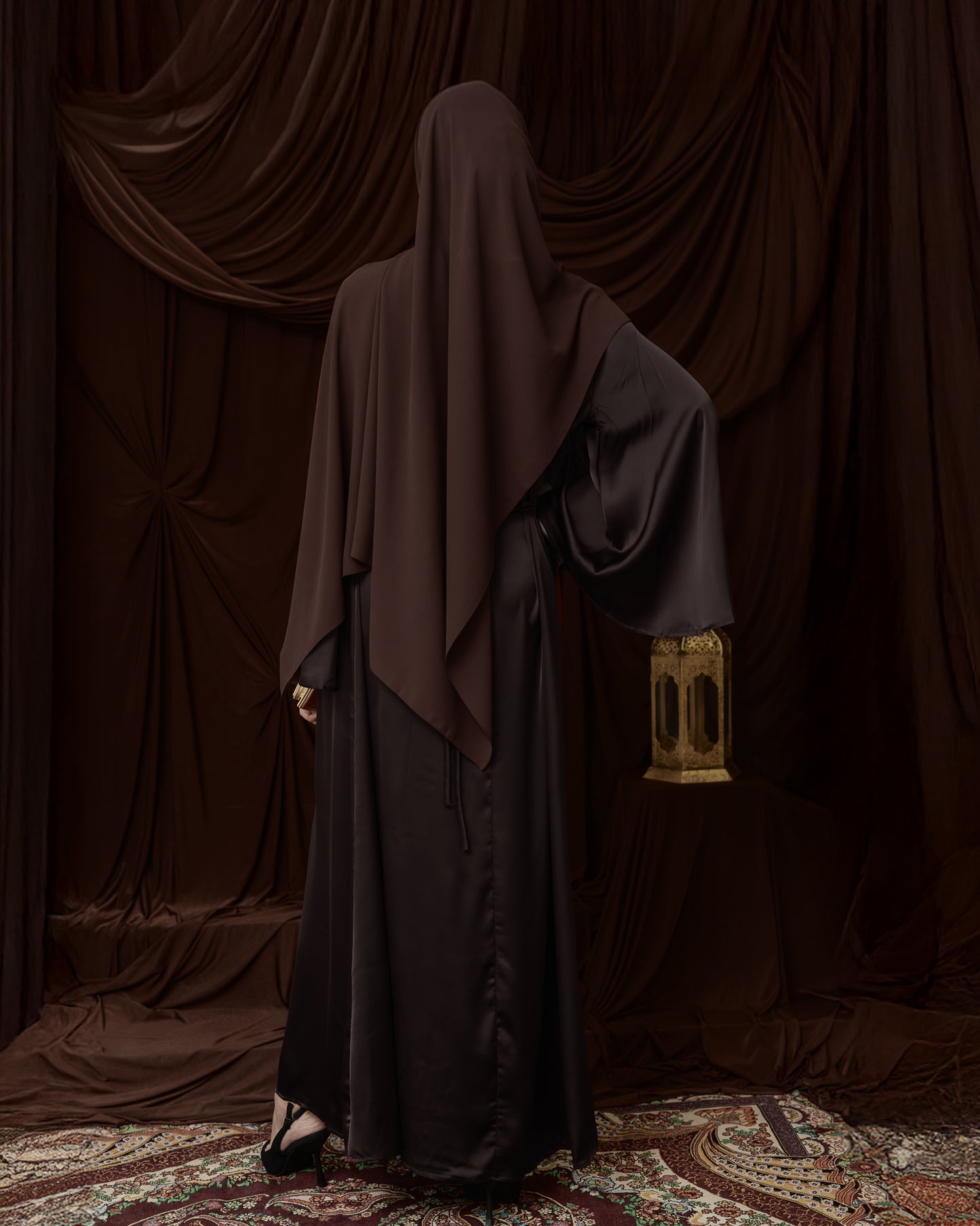 Hessa Abaya Dress - Coffee