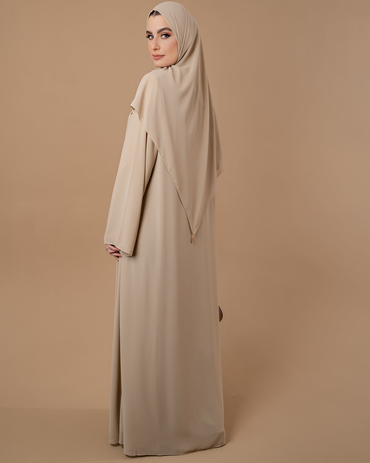 Classic Abaya set - Macadamia Nougat