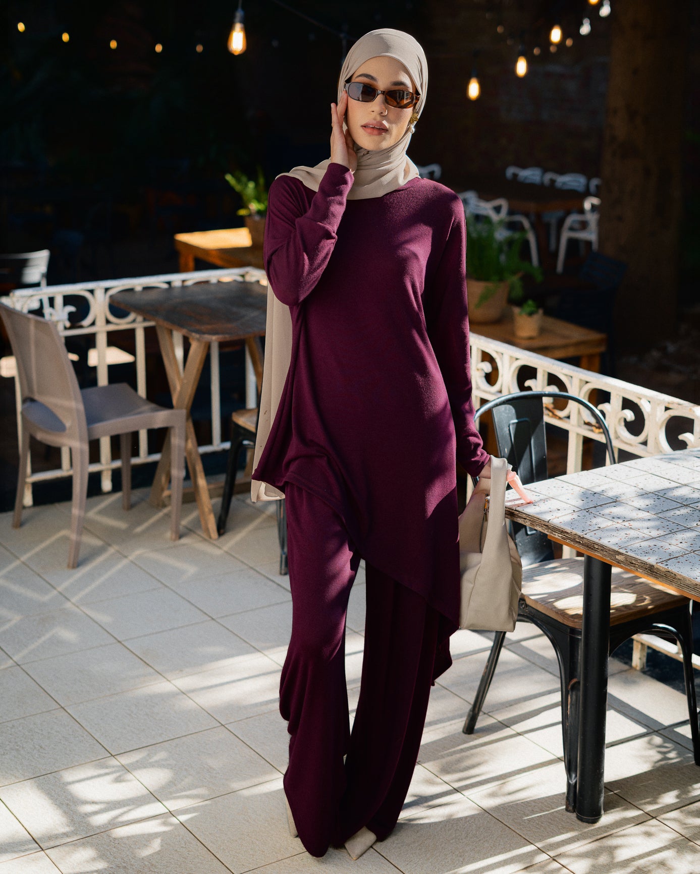 Montbelle Asymmetrical Set - Plum