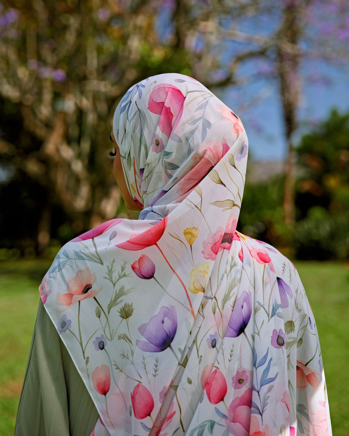Florentine printed chiffon