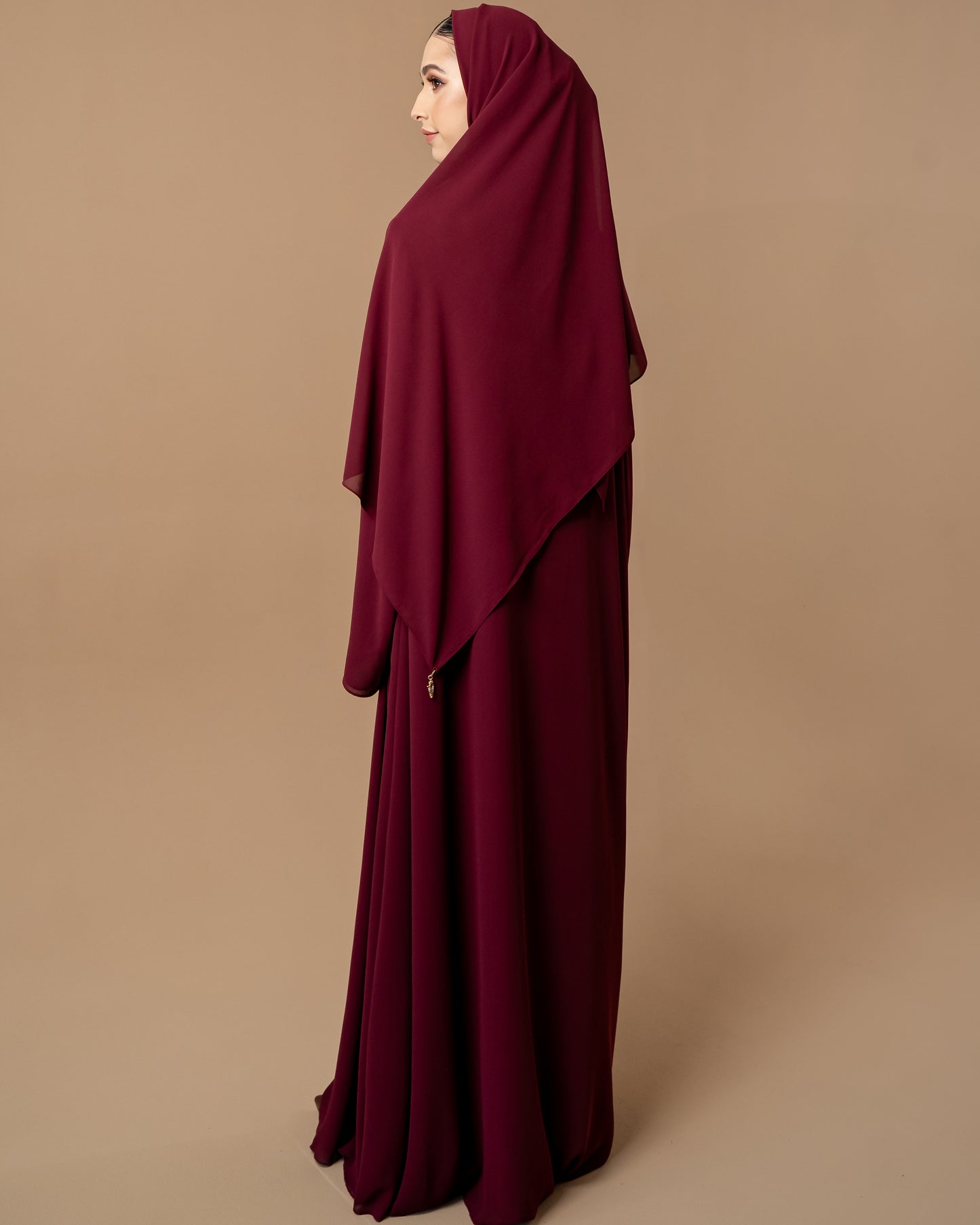 Classic Abaya set - Burgundy