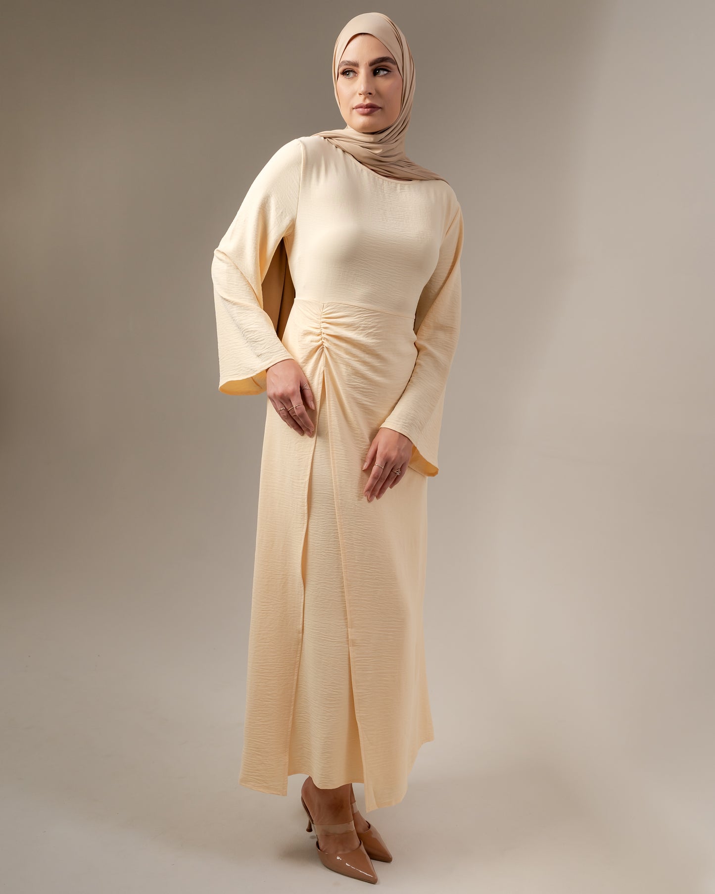 Summer Abaya - Butter yellow