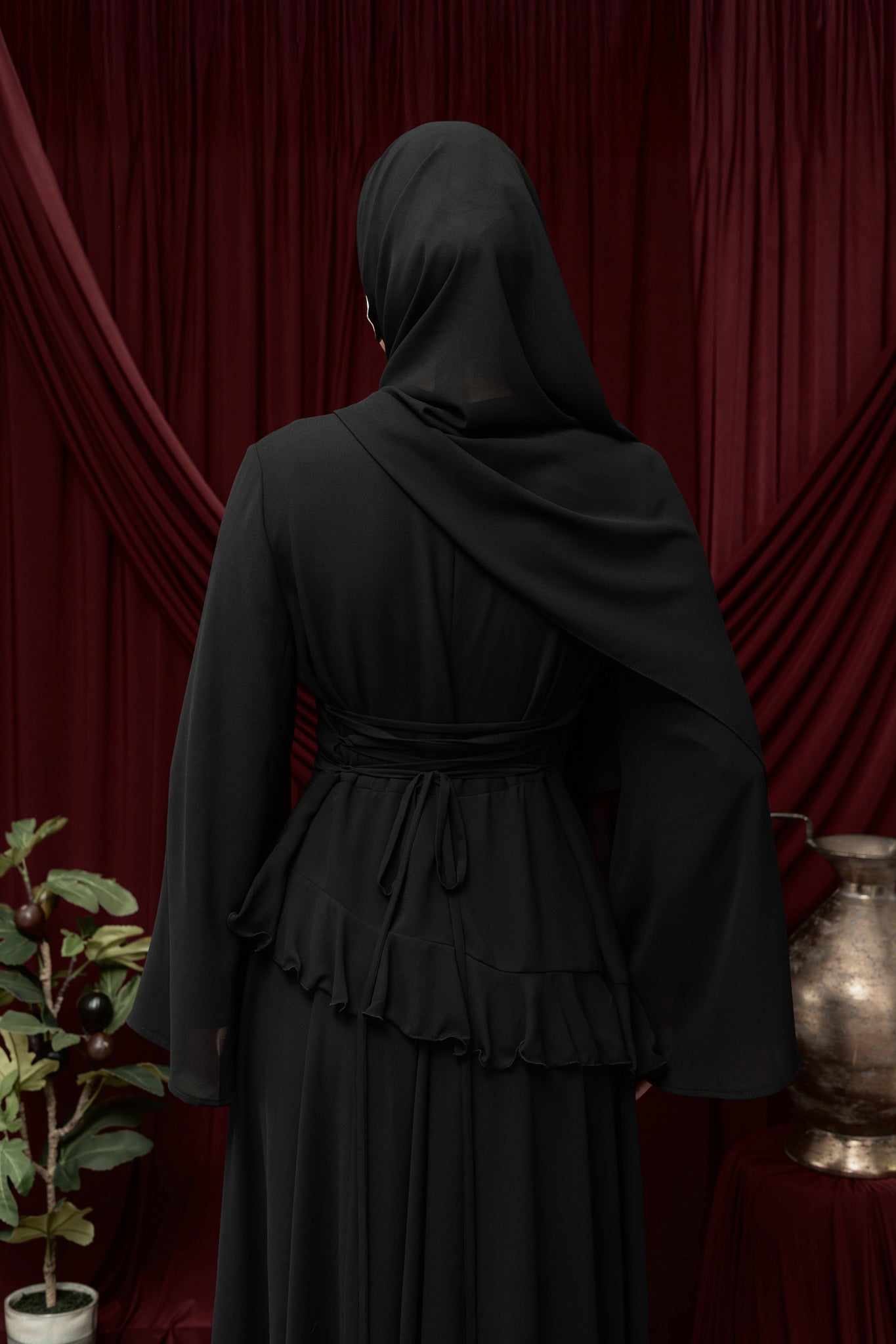 Aylah Abaya dress - Black