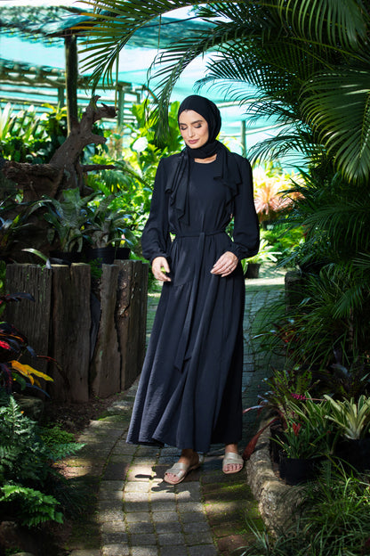 Hania Dress Abaya - Black