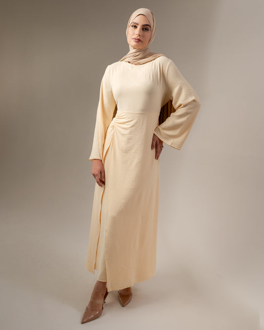 Summer Abaya - Butter yellow