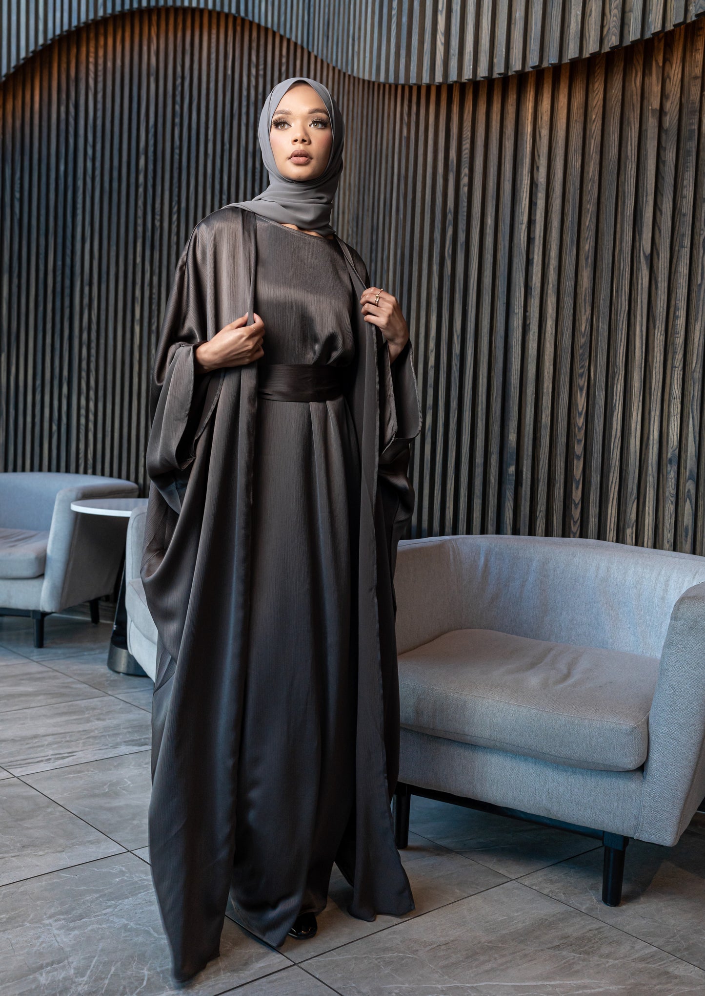 Alzira Abaya - Slate Grey