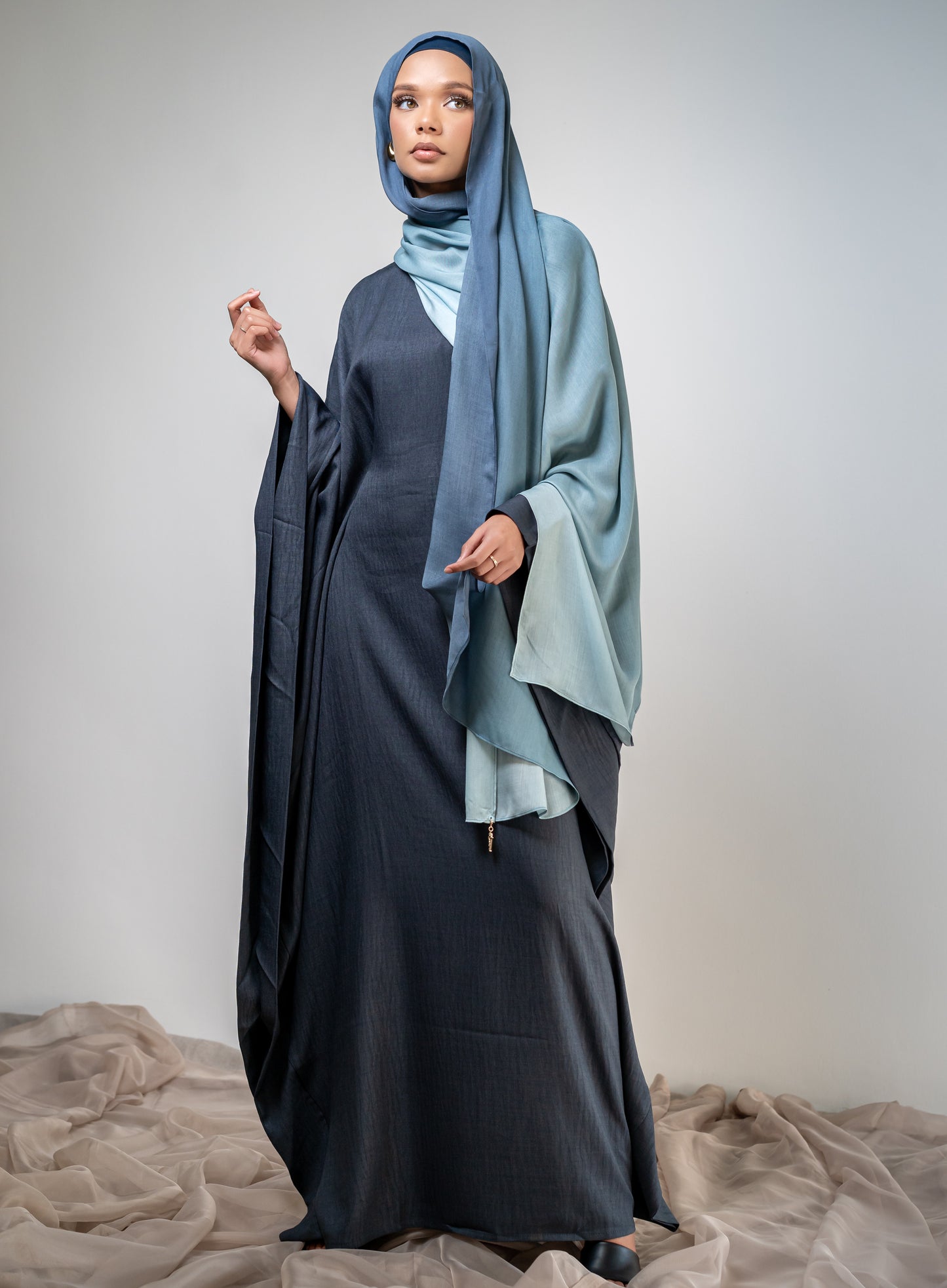 Barika Abaya - Bluegrey