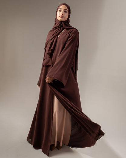Classic Abaya set - Chocolate Brownie