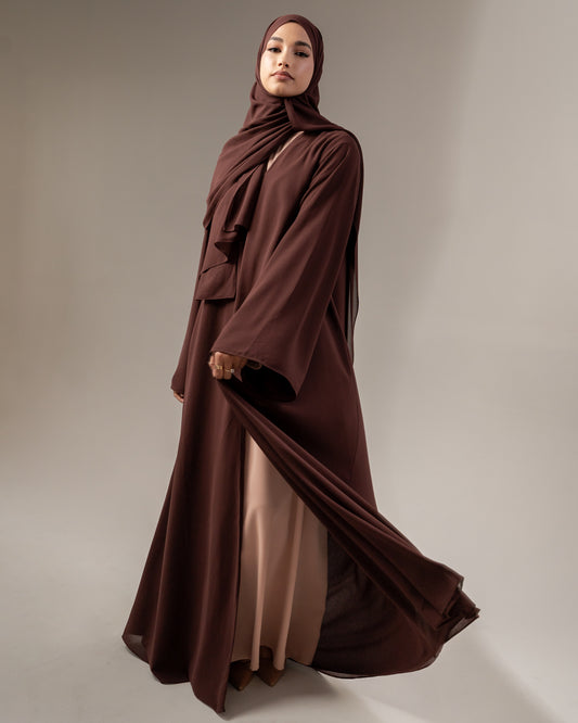 Classic Abaya set - Chocolate Brownie