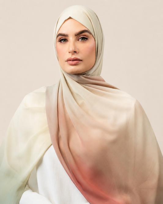 Ember Moss Chiffon