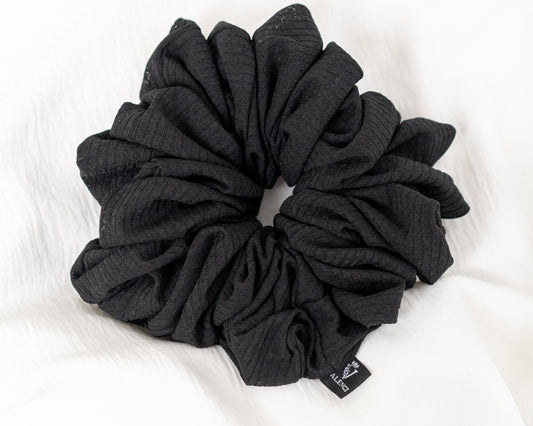 Black textured chiffon shaper