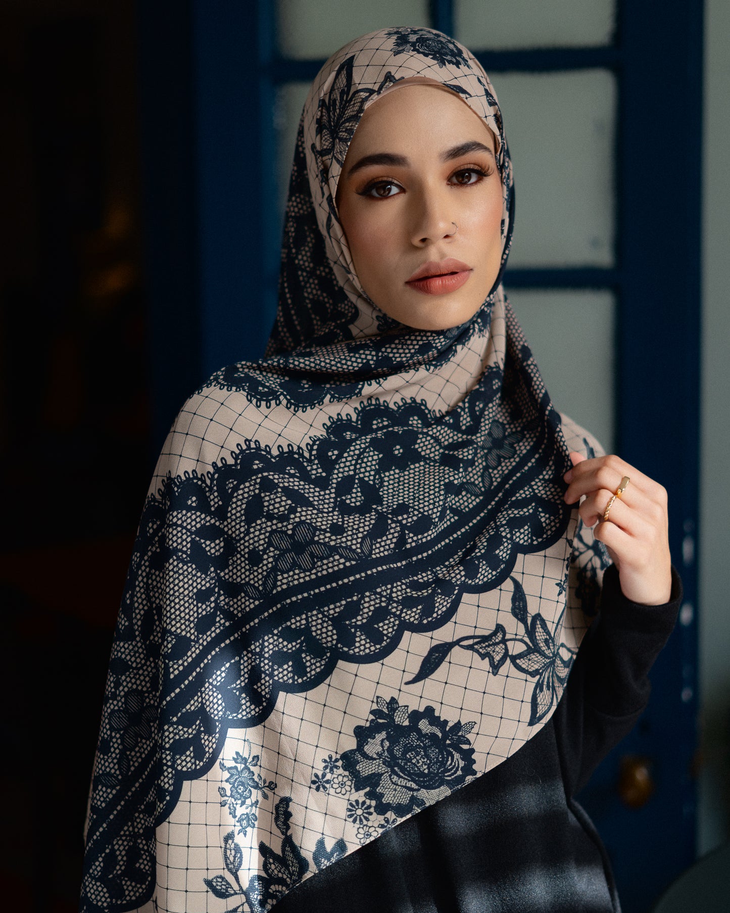 Duchess Lace Printed Chiffon