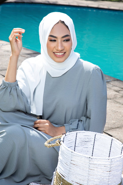 Hania Dress Abaya - Grey