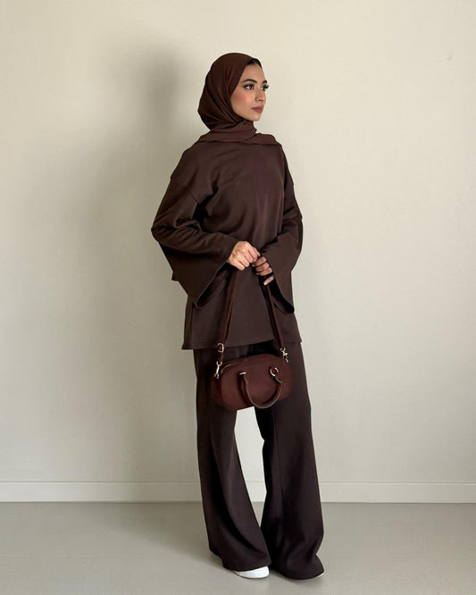 Athleisure set - Chocolate Brown