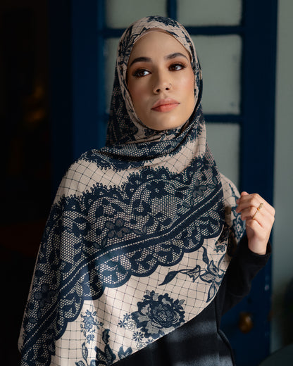 Duchess Lace Printed Chiffon