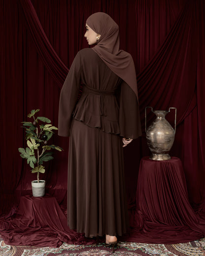 Aylah Abaya dress - Chocolate