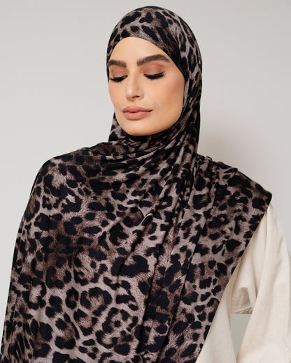 Majestic Leopard Printed Jersey