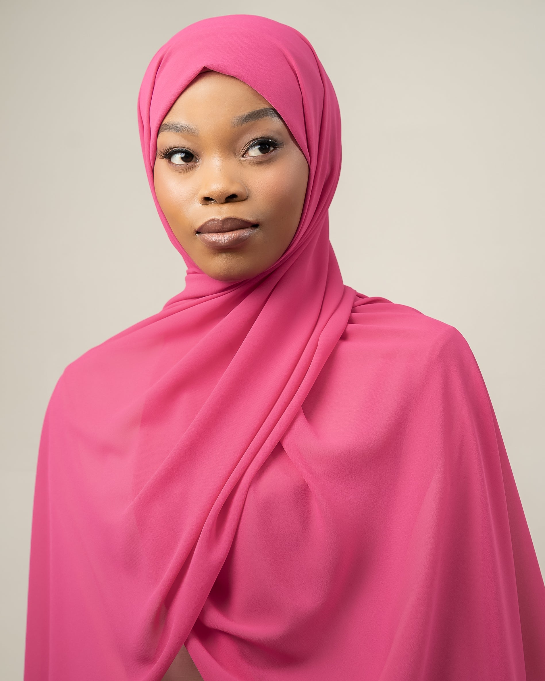 dark pink hijab