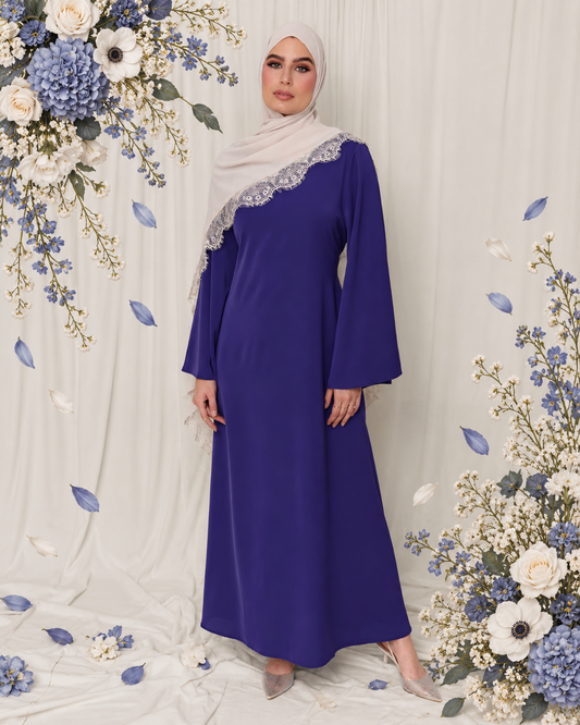 Amalina Abaya - Indigo Blue
