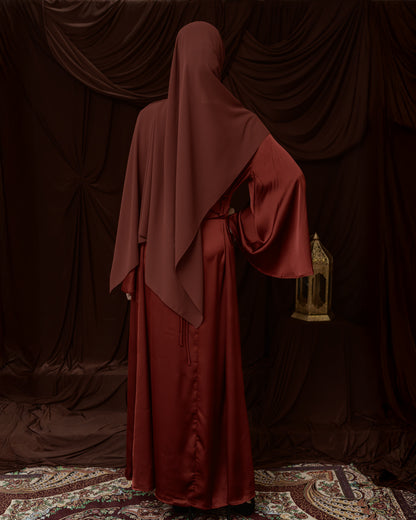 Hessa Abaya Dress - Rust