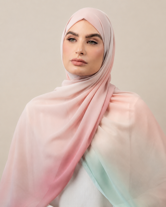 Amber Blush Chiffon