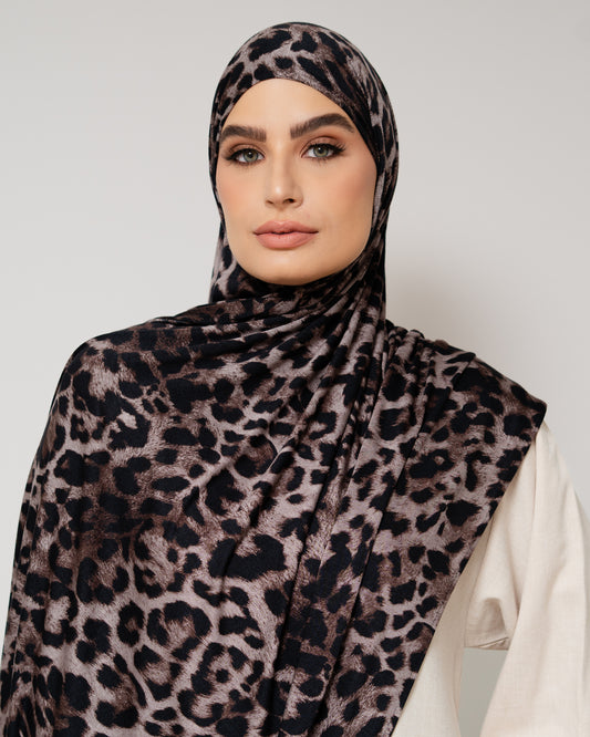 Majestic Leopard Printed Jersey