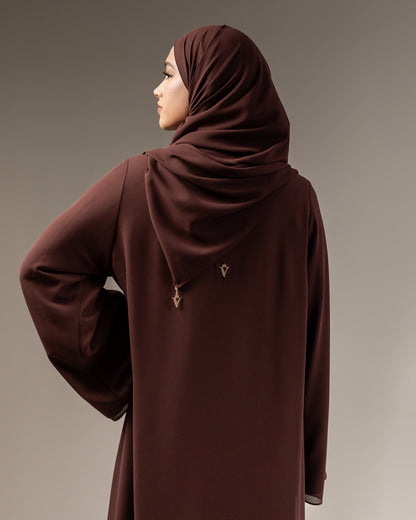 Classic Abaya set - Chocolate Brownie