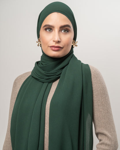 Crimped Forest Green