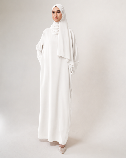 Hala Abaya - White