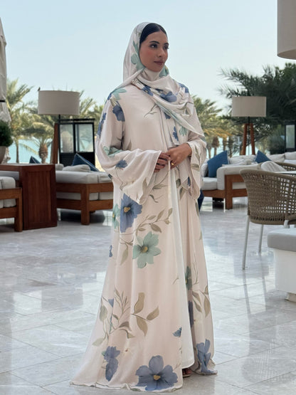 Corniche printed abaya
