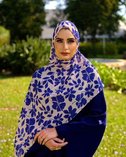 Wisteria printed chiffon
