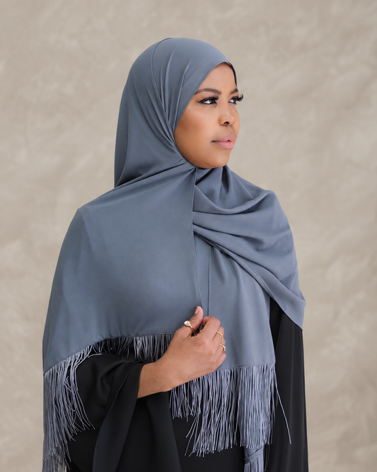 Fringette smokey grey