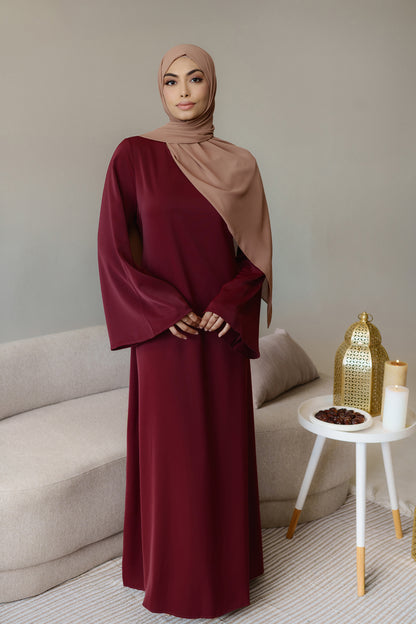 Amalina Abaya - Burgundy