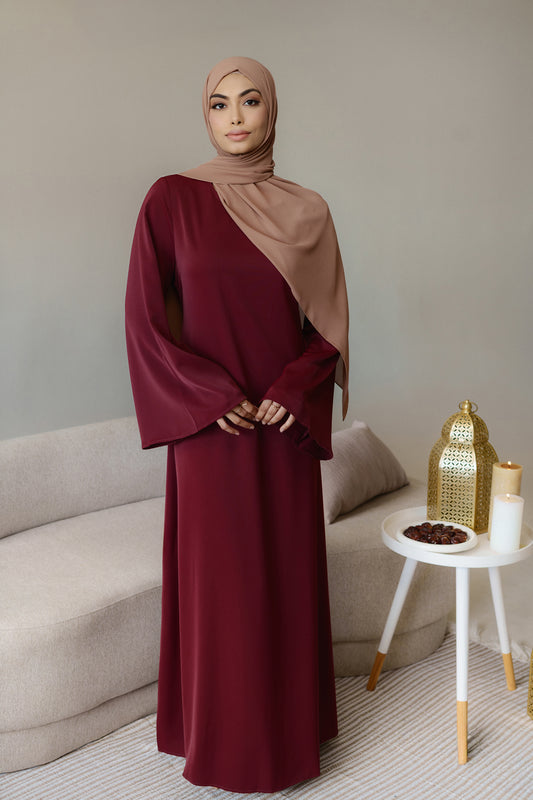 Amalina Abaya - Burgundy