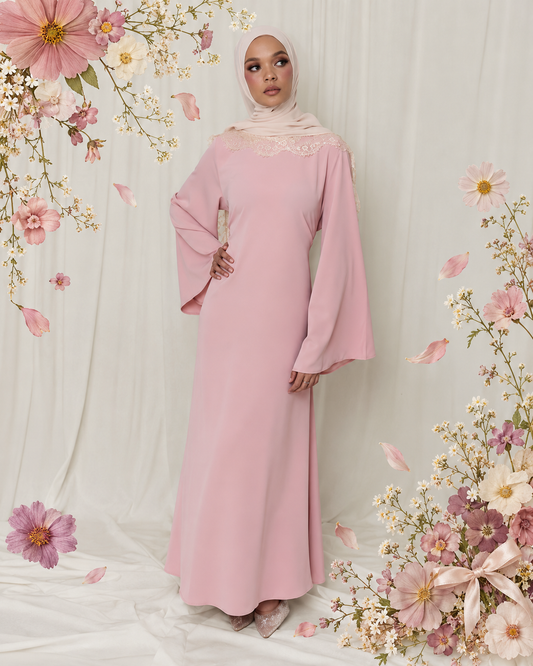 Amalina Abaya - Rosy Pink