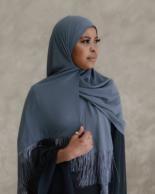 Fringette smokey grey