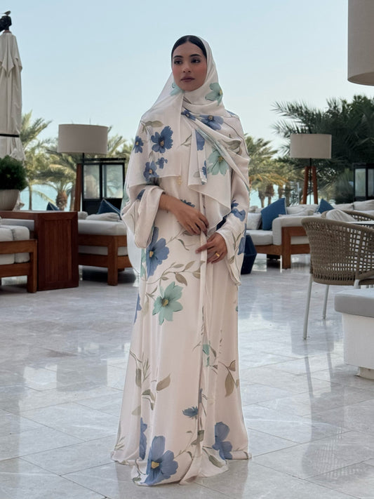 Corniche printed abaya