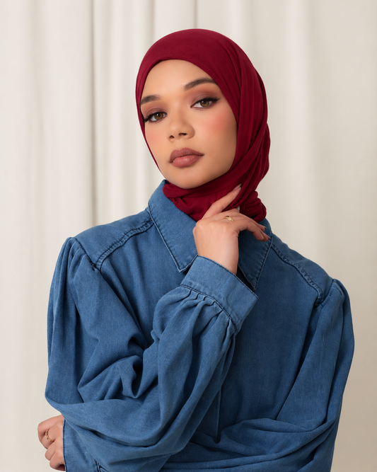 Glazed Cherry - Triangle Hijab