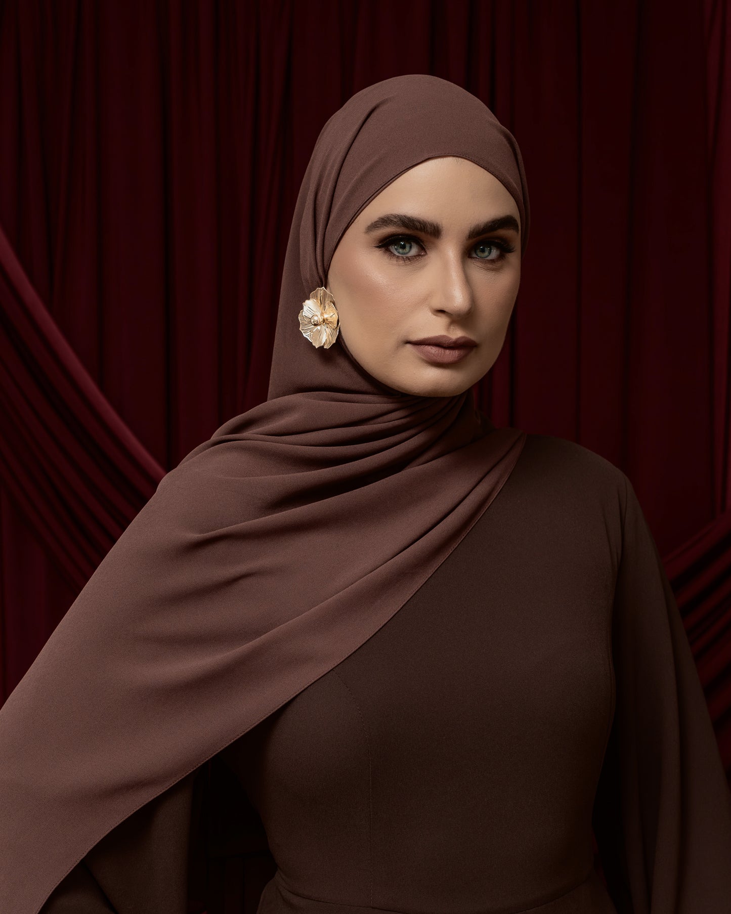 Aylah Abaya dress - Chocolate