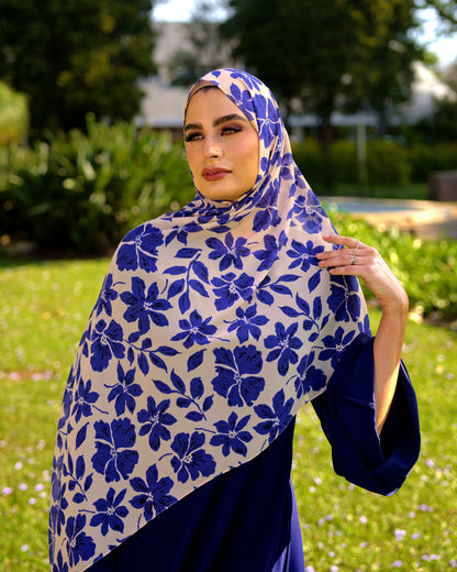 Wisteria printed chiffon
