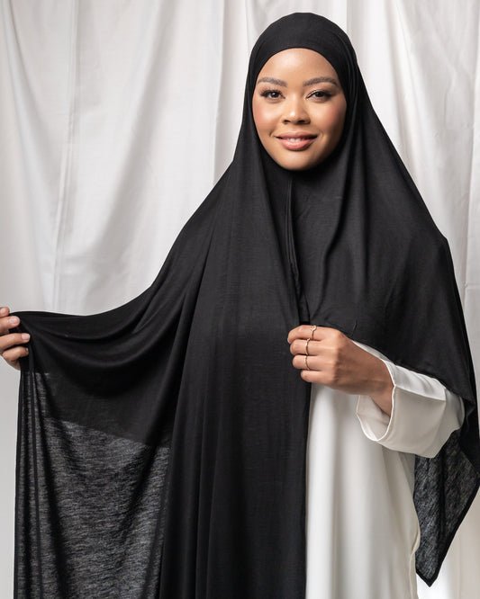 Black Instant Hijab