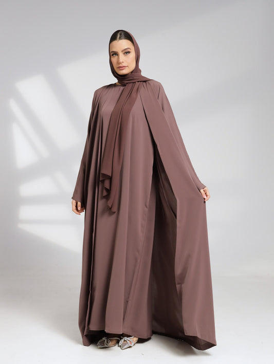 Elmira brown abaya