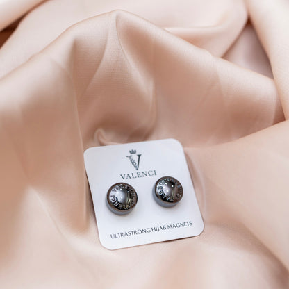 Gunmetal black - ULTRASTRONG Hijab Magnets